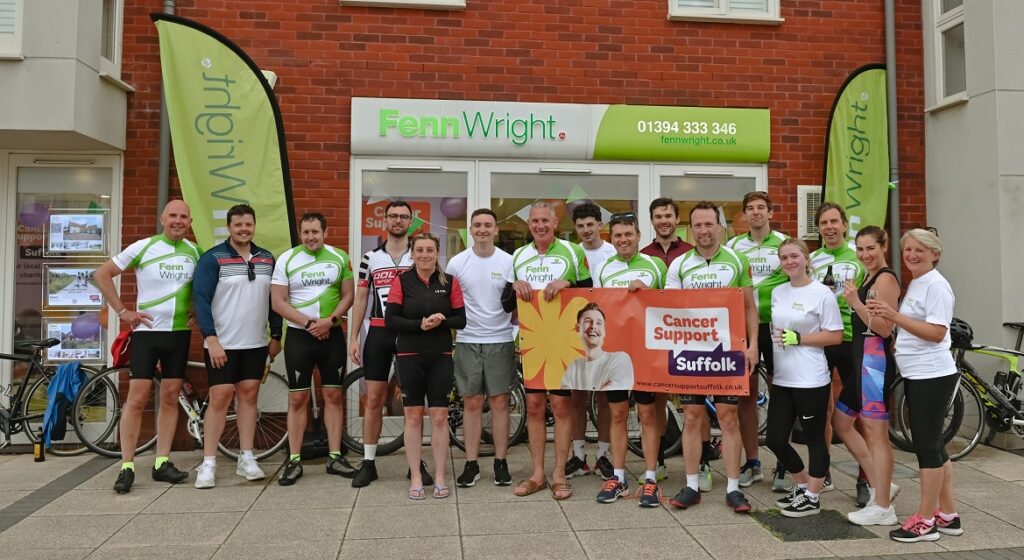 Fenn Wright Cycle Challenge exceeds fundraising target for Cancer Support Suffolk